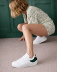 Angel's Ease - White / Emerald Green wing