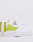 Angel's Ease - White / Lime Green Wing